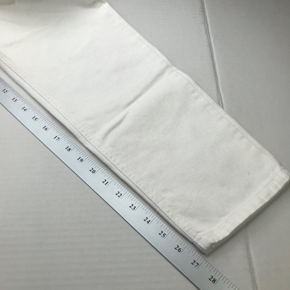 Liz Claiborne Lizwear Women's 6 Petite Regular White Jean Preowned - Picture 8 of 12